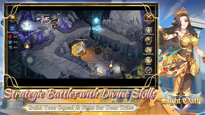 Strategic Battles with Divine Skills Build Your Squad & Fight for Your Tribe